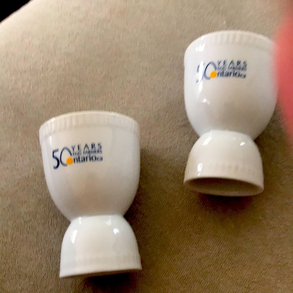 Porcelain celebratory egg cups